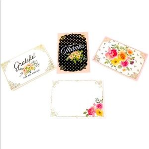 Punch Studio Grateful Heart Thank You Note Cards in Trifold Vinyl Sleeve (66834)